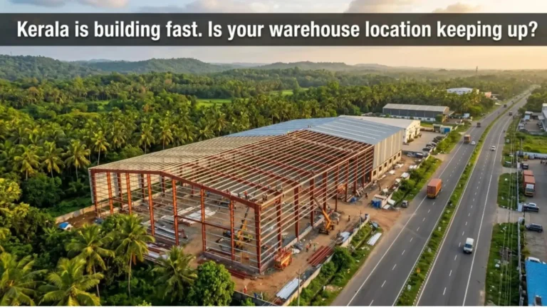 Pre-engineered steel warehouse construction in Kerala industrial zone